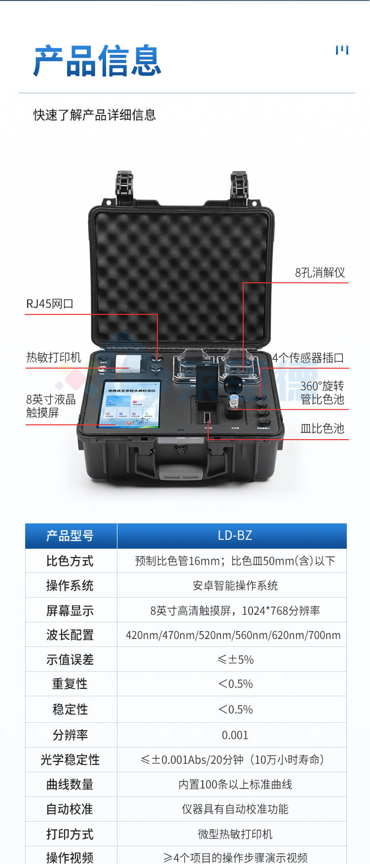 便攜式水質重金屬檢測儀